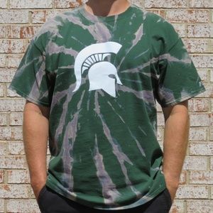 Michigan Spartans Spiral Bleach Tee sz XXL